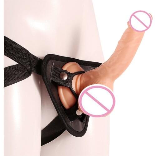 Strap on Realistic Dildo Panties for Women Lesbian Strapon Dildo Pants Vaginal Massage Butt Anal Plug Gay Adult Game Sex Product