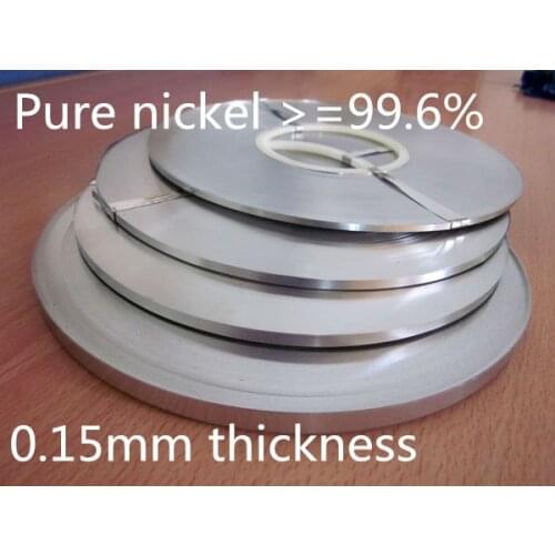 High quality! Pure nichel 99.96% Battery pure nickel strip cell connector battery pure nickel plate 0.15mm thickness 1kg