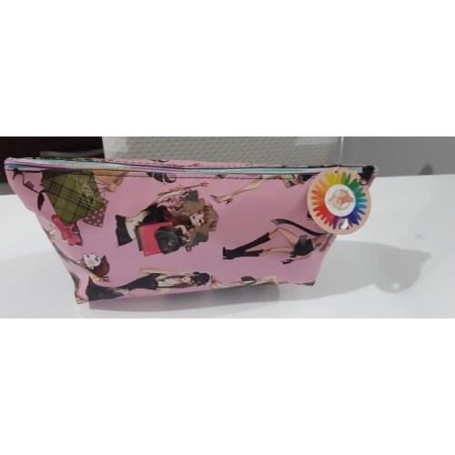 Womens Handbag Summer For Winter Pink Picture Women Mixed Pattern Colorful Multi-Purpose Makeup Bag-GIFT