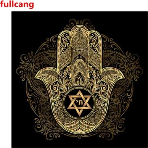 Gold and Black Mandala Lotus 5D full drill DIY Diamond embroidery Mosaic Kit religious Picture Diamond Painting decor JX2447