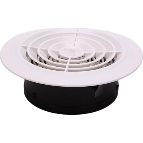 1pc Adjustable Air Ventilation Cover Round Ducting Ceiling Wall Hole Abs Vent