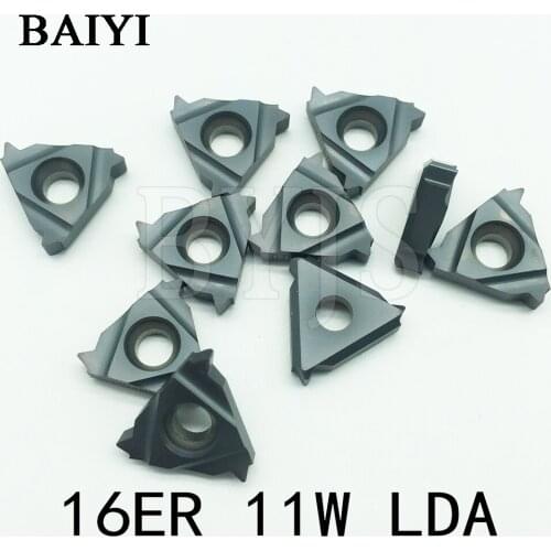 10pcs 16ER 11W LDA DESKAR carbide blade turning tools Thread inserts
