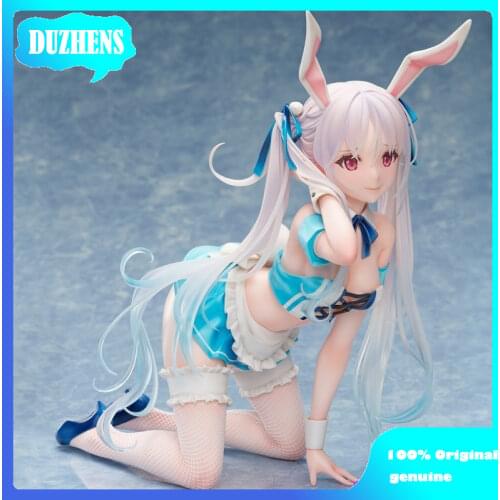 100% Original: Anime Figure Chris-Aqua blue 1/4 Bunny Girl PVC Action Figure Anime Figure Model Toys Figure Collection Doll Gift