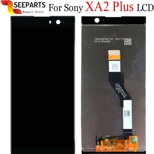 100% Tested LCD For Sony Xperia XA2 Plus LCD Display Touch Screen Digitizer Full Assembly Replacement Parts For XA2 Plus lcd