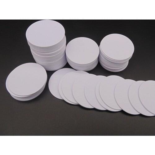 100PCS/LOT) Tk4100 (EM4100) RFID Smart ID 125khz Tags Waterproof Read-only 25mmx1mm PVS Coin Cards In Access Control