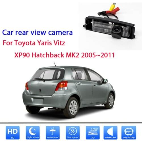 170 Degree 1920x1080P Full HD Vehicle Rear View Camera For Toyota Yaris Vitz XP90 Hatchback MK2 2005~2011 Car Parking Camera