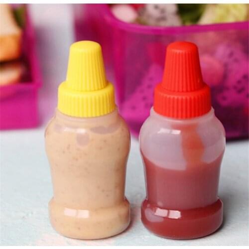 2/3pcs Mini Seasoning Sauce Ketchup Bottle Small Containers Salad Dressing Bottles For Lunch Box Kitchen Jar Accessories