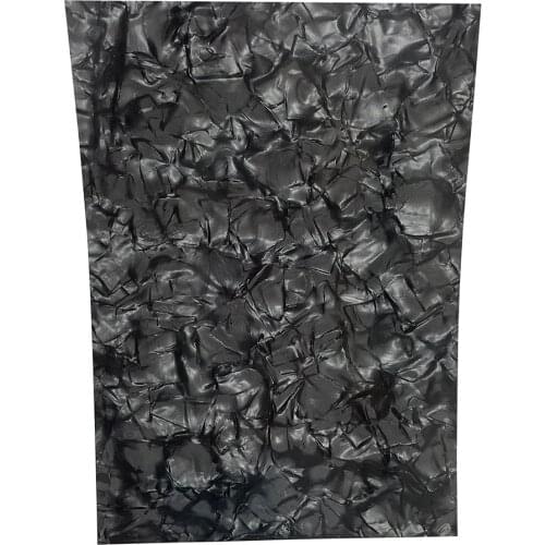 210mm x 297mm A4 Size 0.50mm Diamond Black Celluloid Sheet Musical Instrument Deco Sheet DIY Guitar Pickguard