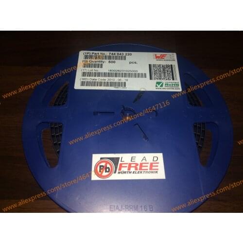 50PCS/LOTS 744043220 22UH WE Würth patch shielded power inductor