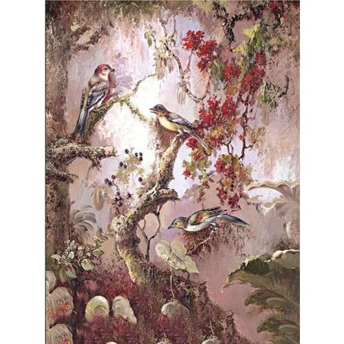 5D Diy Abstract Bird Tree Flower Diamond Painting Cross Stitch Full Square Round Drill Diamond Embroidery Kit Decoration XN1426