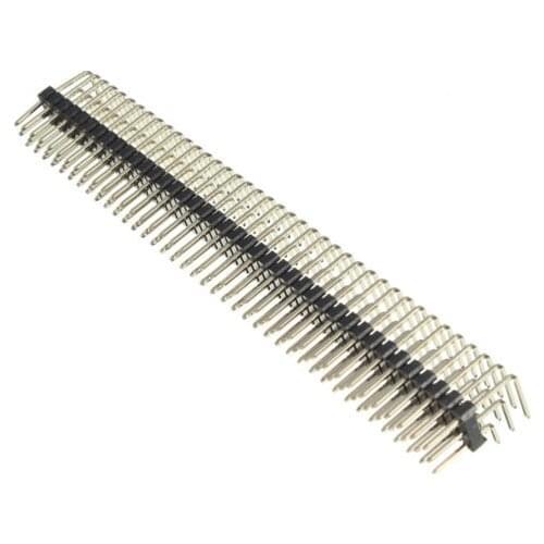 90 Degree 2.54mm 3x40P Male Pins Three Row Right Angle Pin Header Connector