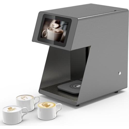 Automatic Selfie Coffee Printer With Edible ink Food Printer For Coffee Cake Biscuit Beer Bread Cookie Juice Latte