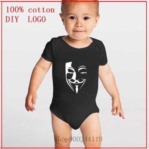 Summer Newborn Bodysuit Baby Onesie Infant Girls Boysanonymous white Cotton Clothes Outfits Bodysuits Baby Romper Short Sleeve