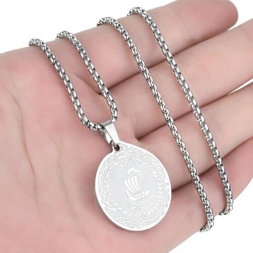 Cxwind Stainless Steel Dragon Circle Pendant Necklace Geometric Pendant Fashion Animal Metal Collar Necklace Jewelery 2021 Gift