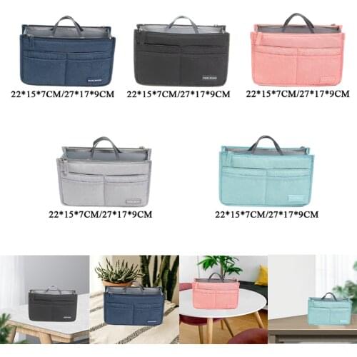 Cosmetic Bag Case Ladies Makeup Handbag Toiletry Carry Pouch for Women Ladies Toiletry Carry Pouch for Vacation Travel