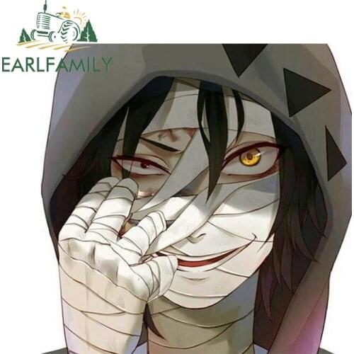 EARLFAMILY 13cm x 13cm for Angels of Death Isaac Foster Surfboard Decal Vinyl Car Stickers VAN RV Decor Waterproof Car Styling