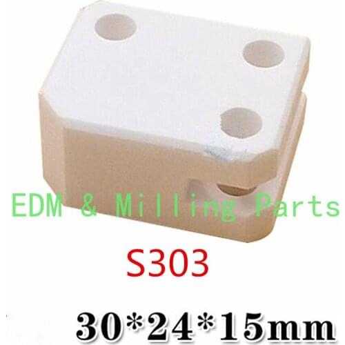 EDM Wire Cut Machine S303 Ceramic Lower Isolator Plate 30*24*15Tmm For CNC Sodick AQ Machine Service