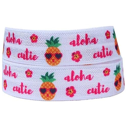 FLRA Elastic5/8 inch Elastic fold over elastic 100yards roll free shipping pineapple fold over elastic ribbon