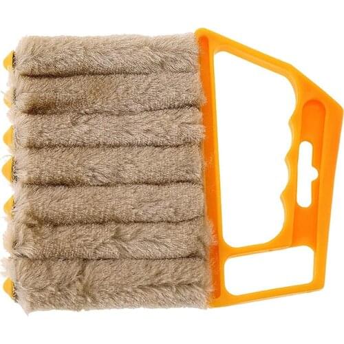 Window Blind Cleaning Tools Detachable Shutters Duster Brush with 7 Microfiber Sleeves for Air Conditioner Vent Outlet TS2