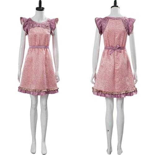 Final Cosplay Fantasy VII 7 Remake Aerith Costume Wall Market the Honeybee Inn Short Pink Dress For Girls Women