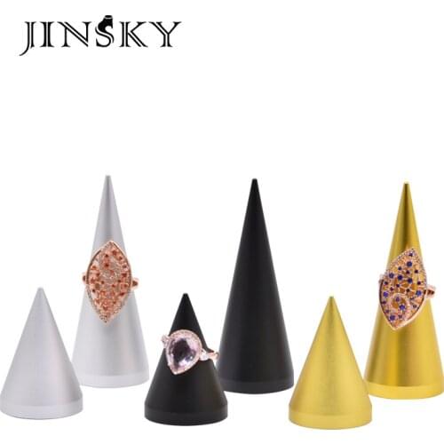 New product metal cone-shaped ring holder jewelry stand ring display stand holder creative jewelry shooting props