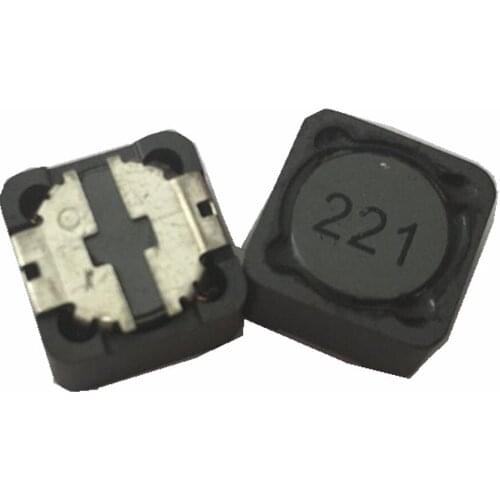 Wholesale 220uH 12X12X7mm chip inductor 0.47''X0.47''X0.2'surface mount inductor electronics inductor,1000pcs/lot
