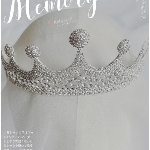 Bride Crown Ornament Bridal Wedding Accessories Simple Alloy Diamond-Studded Bridal Dress Jewelry BH