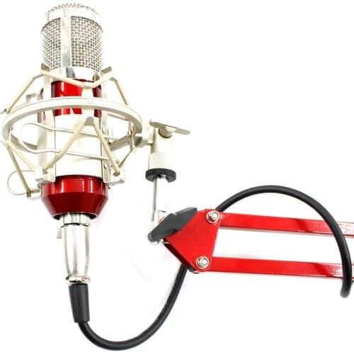 Professional Condenser Audio Wired BM800 Studio Microphone Vocal Recording KTV Karaoke Microphone Mic W/Stand For Computer