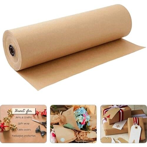 0.3X3M Brown Kraft Paper Roll Wedding Birthday Party Gift Wrapping Paper Diy Handicraft Materials Diy Package Decoration Paper