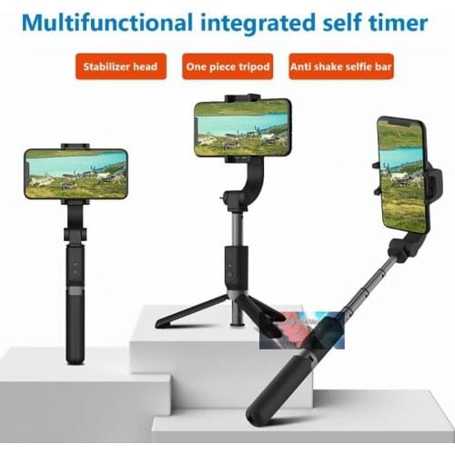 3 in1 Handheld Gimbal Stabilizer Smartphone Selfie Stick Tripod For iOS/Android Video Stabilizer For iPhone11/SamsungS10