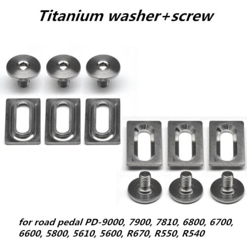 Road bike self-locking pedal titanium washer screw for SH10/SH11/SH12 PD-9000/7900/7810/6800/6700/6600/5800/5610/5600/R670/R540