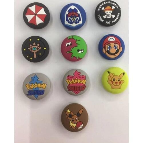 For NS Switch Joy-con Thumb Grips NS Switch Controller Joystick Cap Silicone Rubber Cover