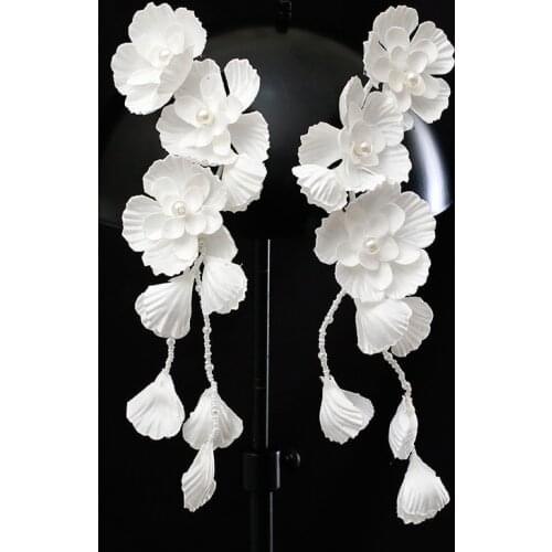Fairy Beautiful Smart Ear Hang Side Hair Ornament Dual Use New Fashion Bride Wedding Hair Jewelry