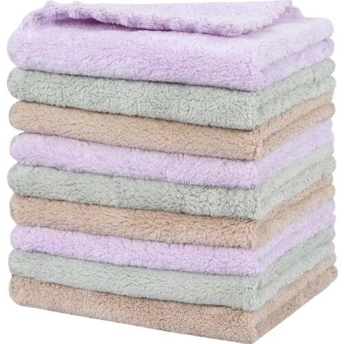 SUNLAND Microfiber Face Cloth Makeup Remover Cloth Reusable Facial Cleansing Towel Ultra Soft Face Washcloth 11inx11in 9 Pack