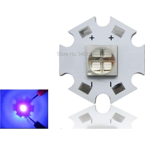 Topledlight Customize 12W UV 395NM - 400NM 7070 4 Parallel Connection 3.2-3.6V 1.2-2.8A Led Emitter Lamp Light Beads 2PCS/LOT