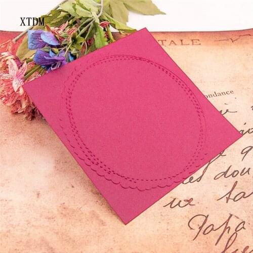 Easter plastic Round frame template craft card making paper card album wedding decoration Embossing folders