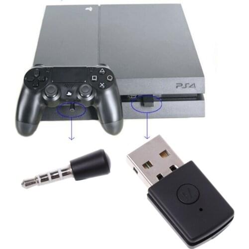 USB Bluetooth Dongle Wireless Headphone MIC Adapter For PS4 Controller Console