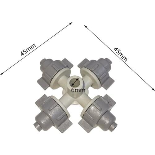 1 Pcs Garden Lawn Plant Spray Cross atomization Nozzle Dust removal and cooling Greenhouse Terrace Atomization System Sprayer