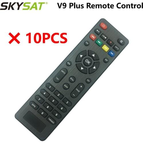 [10 PCS] Satellite Receiver SKYSAT V9 Plus Remote Control without battery