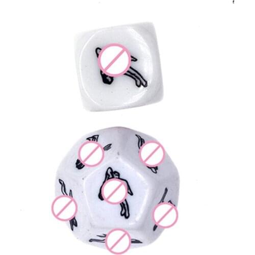 2 PCS Sex Dice Sexy Romance Love Humour Gambling Adult Games 12 Positions Erotic Craps Pipe Dice Toys for Adults