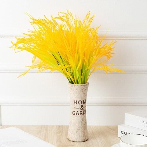 40cm Artificial Wheat Flower Dried Wheat Straw Yellow Wheat for Home Decoration