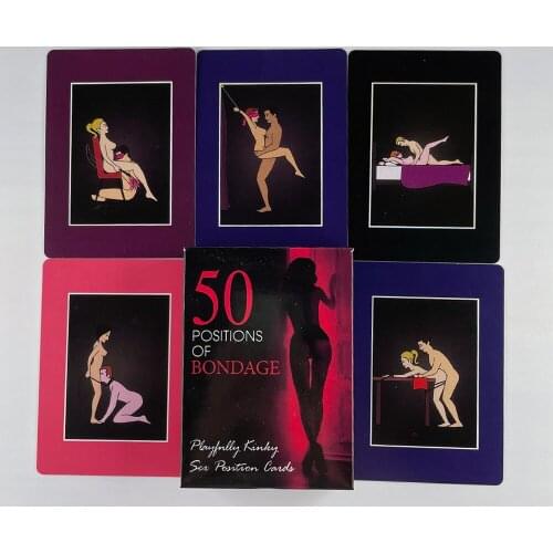 50 Postsion Tarot Cards with E-book Adult Sex Games Tarot Decks Sex Tools for Couples Sex Position Witchcraft Supplies