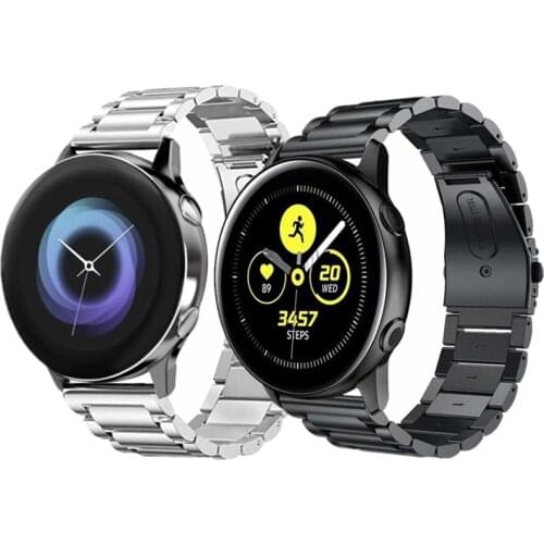 22mm 20mm Huawei Watch 2 gt Stainless Steel Link Bracelet Strap for Samsung Galaxy Watch Active 42mm 46mm gear S2 S3 Watchband