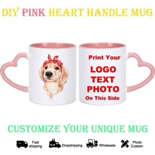 DIY Photo Mug Golden Retriever pattern KTDZ-DW-006-FA,custom your photo on Tea cup,unique Ceramic Coffee Cup best gift