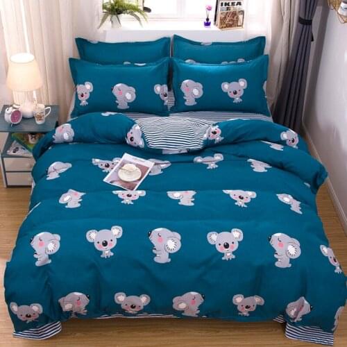 3-D Print Animals Bradypod Bedding Set Simple Duvet Cover Set Pillowcase Home Textile 2/3pcs Bed Linen King Queen Size Dropship