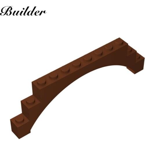 Building Blocks 18838 Brick Arch 1x12x3 Bending Plates DIY Parts 10PCS Compatible All Brands Particles Education Toys for Childr
