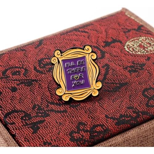 Fashion Friends Enamel Pin Monicas Aoartment Door Brooches Pins Women Men Friend Lapel Pin Friendship Button Gift