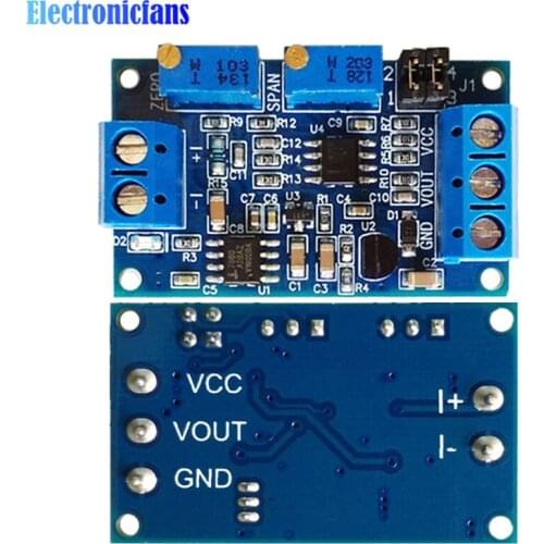 Current To Voltage Transmitter Module 0 -20mA/4 -20mA to 0- 3.3V/0 -5V/0 -10V Voltage Transmitter Signal Converter Module