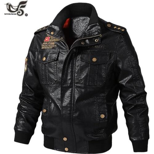 Plus size M~5XL 6XL Mens Leather Jackets Motorcycle PU Jacket Male Autumn Casual Leather Coats Slim Fit Mens Brand Clothing