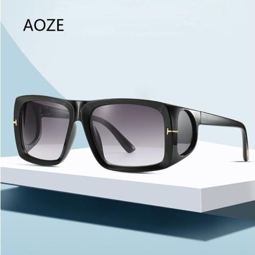 2021 new oversized men luxury tone sunglasses brand designer sunglasses vintage male gradient lens punk large frame male